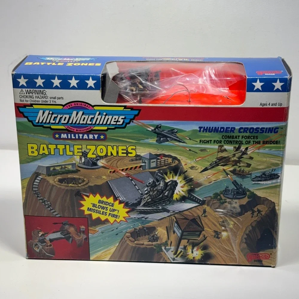 Galoob Micro Machines Military Battle Zones Thunder Crossing Playset complete